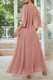 Elegant Simplicity Solid Solid Color U Neck Evening Dress Dresses