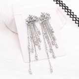 Womens Twinkle Star Tassel Pendant Earrings