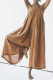 Sexy Simplicity Solid Buttons Strapless Loose Jumpsuits