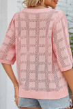 Sexy Simplicity Solid Hollowed Out Swimwears Cover Up