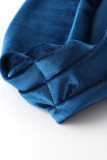 Sexy Solid Fold Off the Shoulder One Step Skirt Dresses