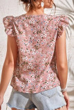 Casual Sweet Patchwork V Neck Tops