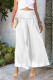 Casual Solid Fold Loose High Waist Wide Leg Solid Color Bottoms