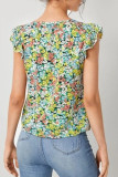 Casual Sweet Patchwork V Neck Tops