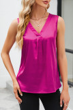 Sweet Elegant Solid Fold V Neck Tops