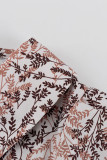 British Style Elegant Floral Lace Patchwork A Line Dresses