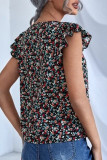 Casual Sweet Patchwork V Neck Tops