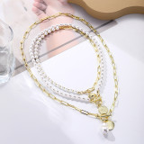 Street Geometric Patchwork Necklaces