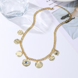 Street Geometric Patchwork Necklaces