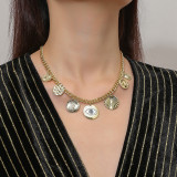 Street Geometric Patchwork Necklaces