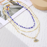 Street Geometric Patchwork Necklaces