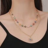 Street Geometric Patchwork Necklaces