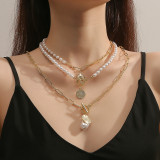 Street Geometric Patchwork Necklaces