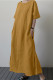 Casual Solid Pocket O Neck Short Sleeve Dress Dresses