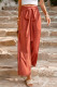 Casual Solid Bandage Loose High Waist Straight Solid Color Bottoms
