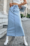 Street Elegant Solid Patchwork Regular High Waist Type A Solid Color Bottoms