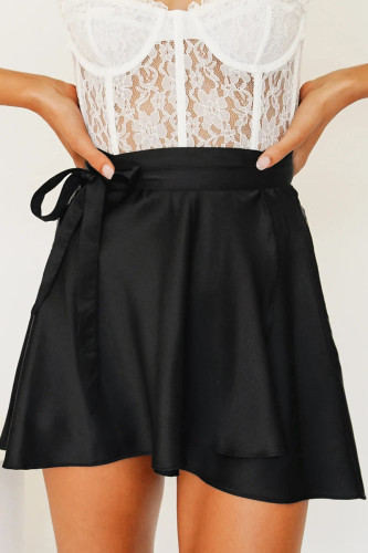 Sweet Elegant Solid Frenulum Loose High Waist Type A Else Bottoms
