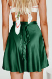 Sweet Elegant Solid Frenulum Loose High Waist Type A Else Bottoms