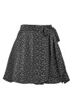 Sweet Elegant Solid Frenulum Loose High Waist Type A Else Bottoms