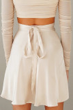 Sweet Elegant Solid Frenulum Loose High Waist Type A Else Bottoms