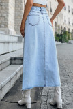 Street Elegant Solid Patchwork Regular High Waist Type A Solid Color Bottoms