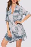 Sexy Vacation Floral Patchwork Swimwears Cover Up