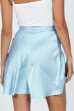 Sweet Elegant Solid Frenulum Loose High Waist Type A Else Bottoms