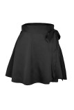 Sweet Elegant Solid Frenulum Loose High Waist Type A Else Bottoms