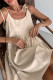 Casual Solid Frenulum Buttons U Neck A Line Dresses