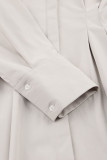 Casual Elegant Solid Patchwork Turndown Collar Shirt Dress Dresses