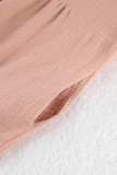 Casual Living Solid Pocket V Neck Long Sleeve Dresses