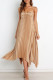 Sexy Elegant Solid Fold V Neck Irregular Dress Dresses