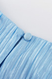 Elegant Solid Fold With Belt O Neck A Line Dresses