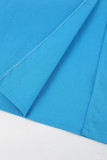 Casual Daily Solid Backless Slit V Neck Sleeveless Dress Dresses