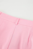 Casual Solid Pocket Loose High Waist Wide Leg Solid Color Bottoms