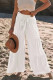 Casual Solid Bandage Fold Loose High Waist Wide Leg Solid Color Bottoms