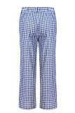 Casual Plaid Contrast Loose High Waist Harlan Full Print Bottoms