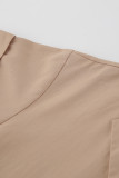Work Elegant Solid Frenulum Buckle Turn-back Collar Suit Dress Dresses