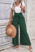 Casual Simplicity Solid Fold Loose Jumpsuits