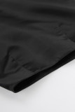 Elegant Solid Asymmetrical Regular High Waist Type A Solid Color Bottoms