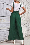 Casual Simplicity Solid Fold Loose Jumpsuits