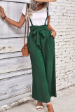 Casual Simplicity Solid Fold Loose Jumpsuits