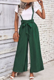 Casual Simplicity Solid Fold Loose Jumpsuits