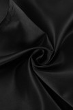 Elegant Solid Asymmetrical Regular High Waist Type A Solid Color Bottoms