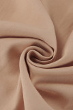 Work Elegant Solid Frenulum Buckle Turn-back Collar Suit Dress Dresses
