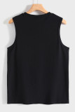 Casual Print Patchwork O Neck Tops