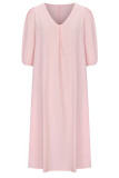 Casual Solid V Neck A Line Dresses