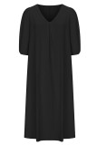 Casual Solid V Neck A Line Dresses