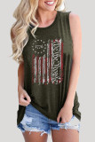 Casual Print Patchwork O Neck Tops