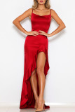 Sexy Celebrities Solid Flounce Princess Dresses